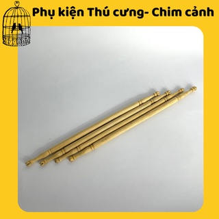 Cầu thẳng cho chim khuyên chất liệu tre già.