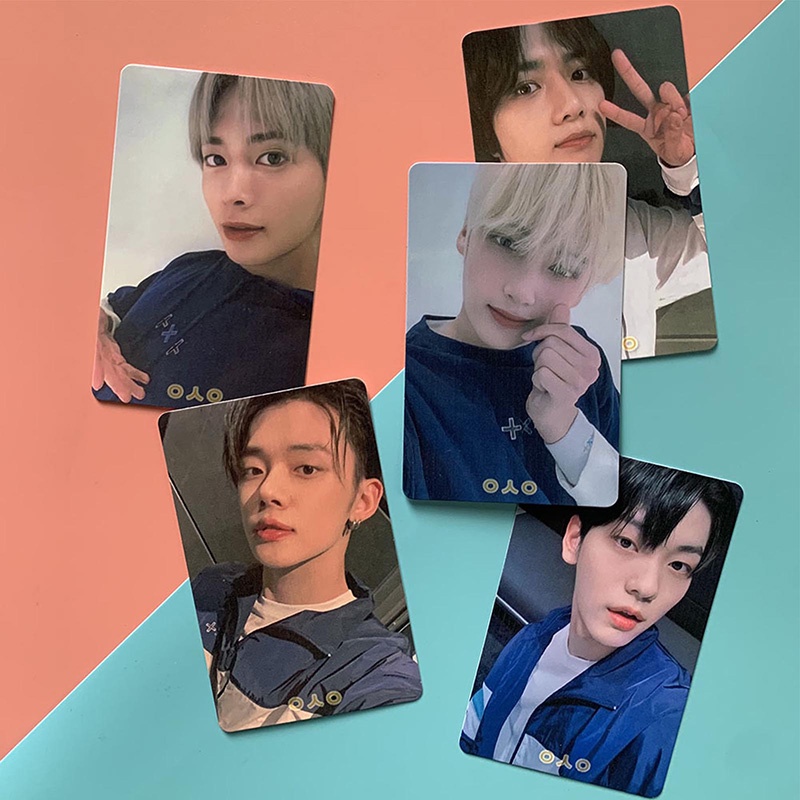 Set 5 Tấm Thẻ Ảnh Lomo In Hình Các Thành Viên Nhóm Nhạc TXT