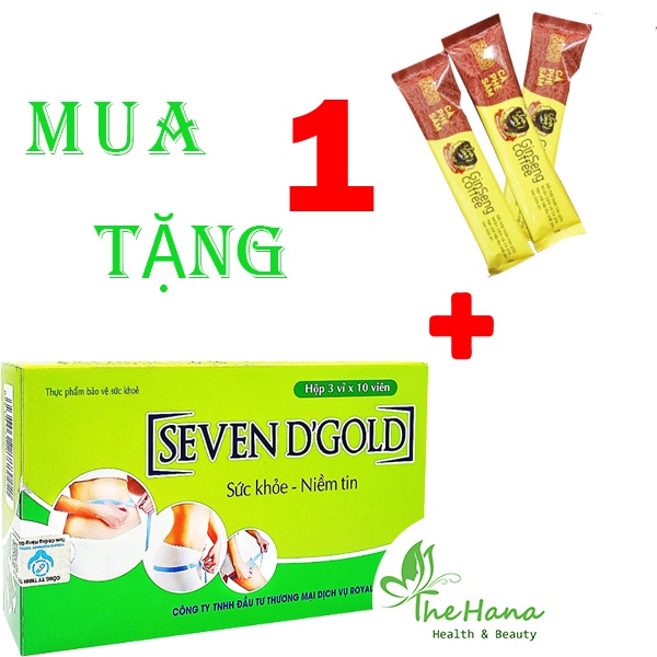 Giảm cân Seven Dgold cải tiến mới từ Seven Days hộp 30V dành cho người có cơ địa cực khó giảm