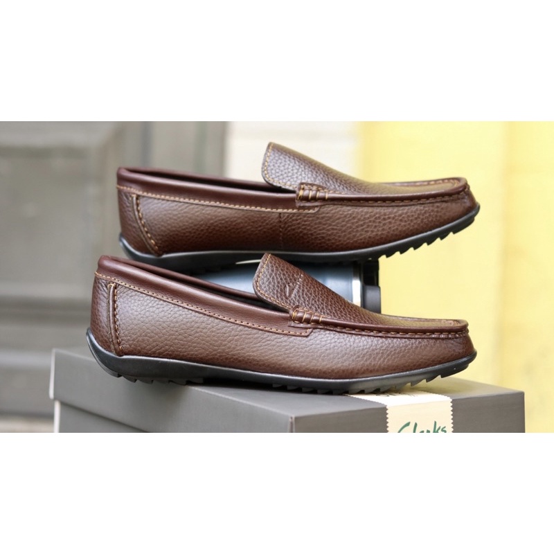 Giày lười CLARKS chính hãng cho nam da bò mềm, nhập khẩu Thái Lan CL02