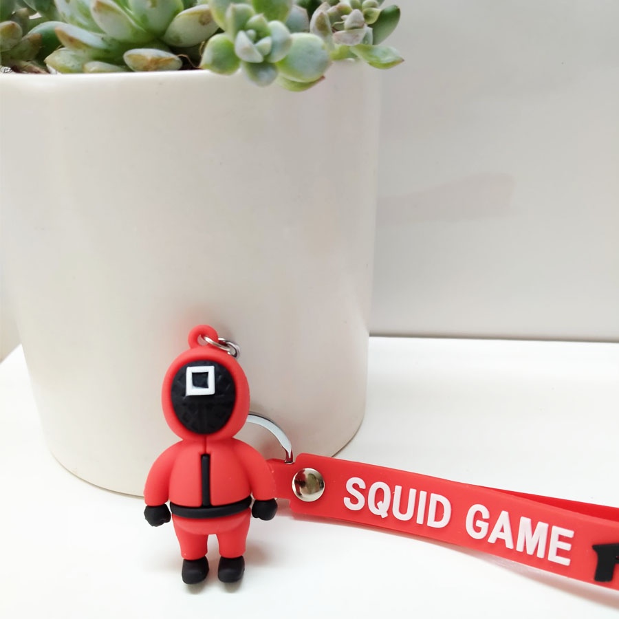 Móc khóa hình squid game siêu dễ thương, cute móc khóa xe máy cute độc lạ GD195 GD197