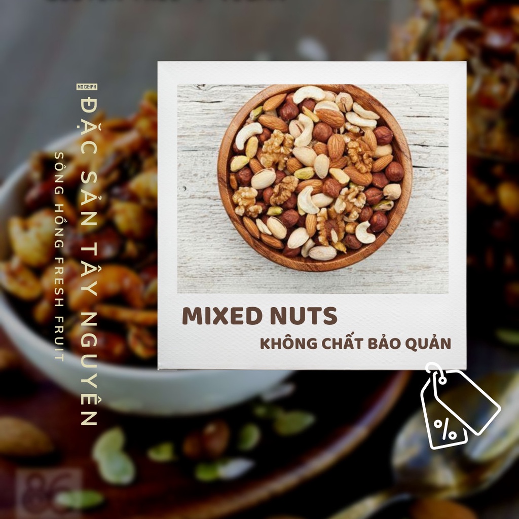 Hạt mix dinh dưỡng sấy khô 6 loại hạt tiện lợi Đặc sản Tây Nguyên - True nuts