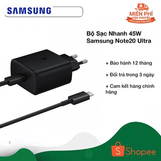 Bộ Sạc Nhanh Samsung Note 20 Ultr - 45w - Hàng Chính Hãng