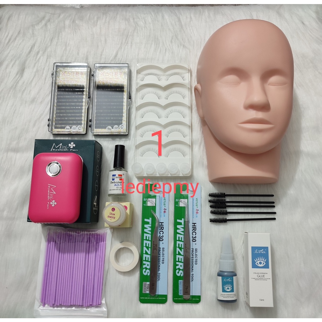 Combo đồ nối mi dụng cụ học nối mi cơ bản