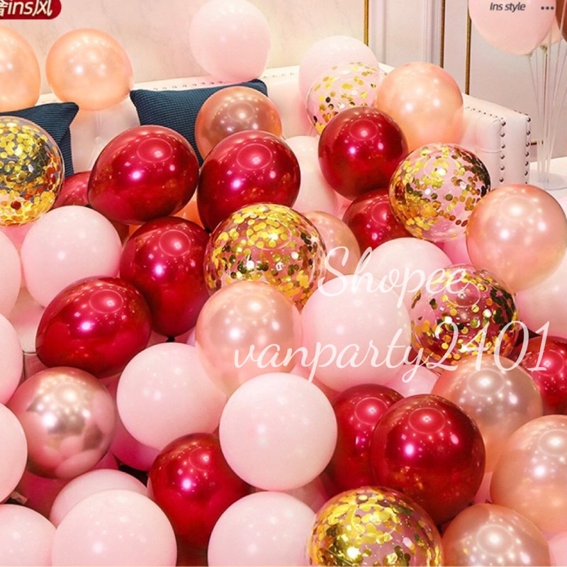 Combo 20 bóng trang trí sinh nhật, party, tiệc cưới, khai trương, thôi nôi