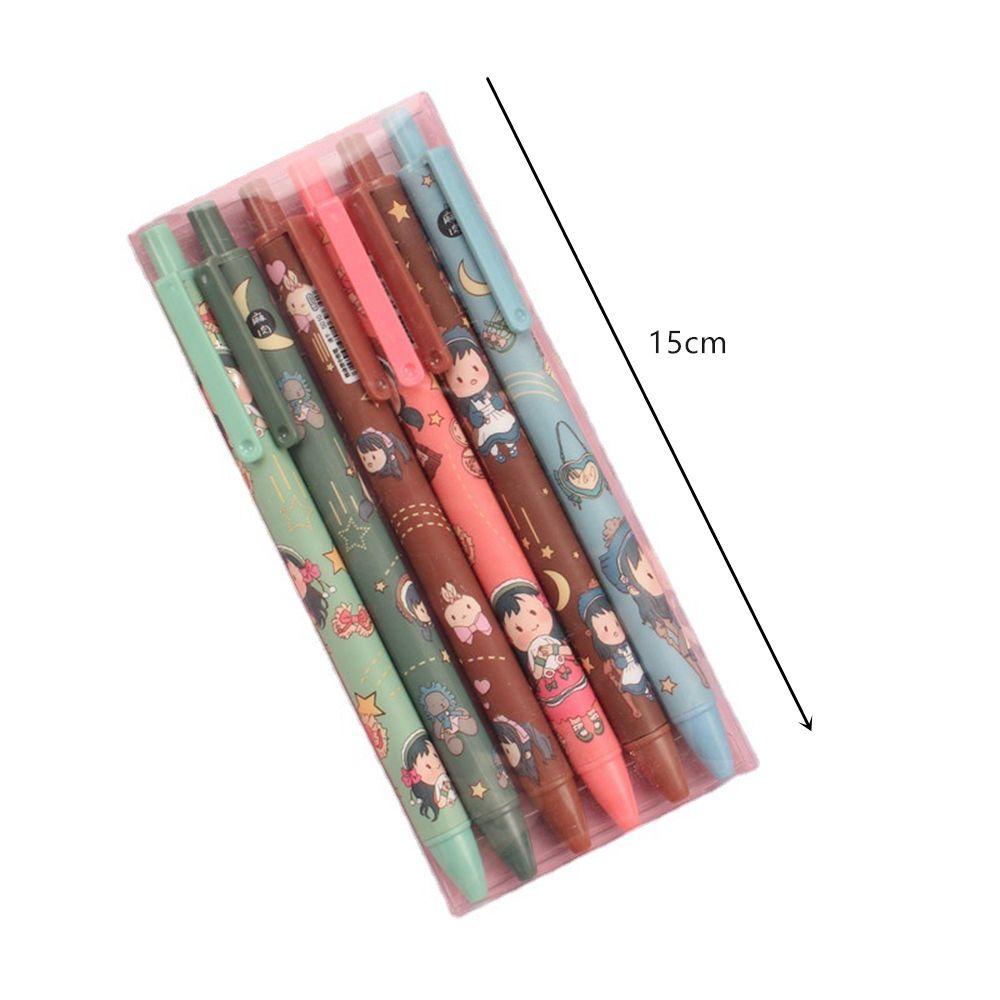 CHOOKEY Bút Mực Gel Nhanh Khô In Họa Tiết Hoạt Hình Dễ Thương Tiện Dụng Cho Văn Phòng / Trường Học