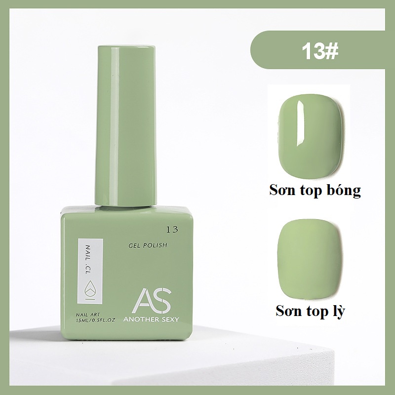 Sơn móng tay gel AS cao cấp mẫu mới tone đỏ đô VUA SƠN AS