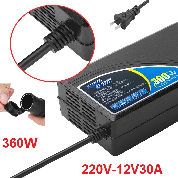 Bộ chuyển đổi nguồn 220V sang 12V-30A công suất 360W: Mã DOS-12-220