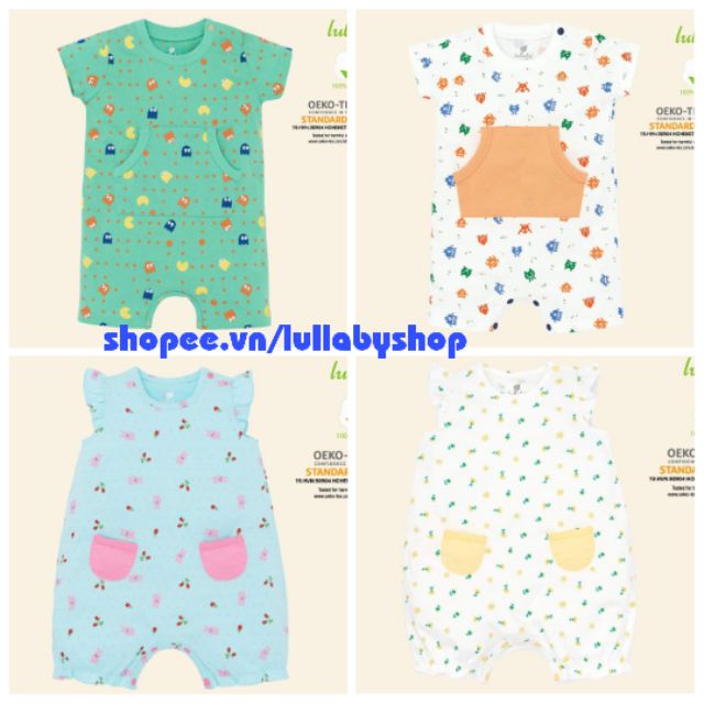 Romper, body đùi Lulaby COTTON mềm mịn, mát, hàng cao cấp chính hãng