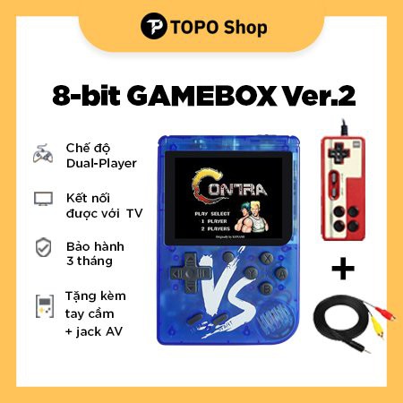 [Mã ELSALE500 giảm 7% đơn 300K] Máy chơi game 8-Bit Ver.2 - tặng kèm tay cầm và jack TV - có sẵn 500 game Retro hệ NES