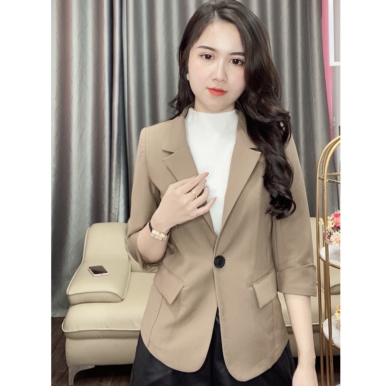 Áo vest nữ cổ bẻ EvaLover thiết kế thanh lịch trẻ trung chất liệu tuyết si cao cấp