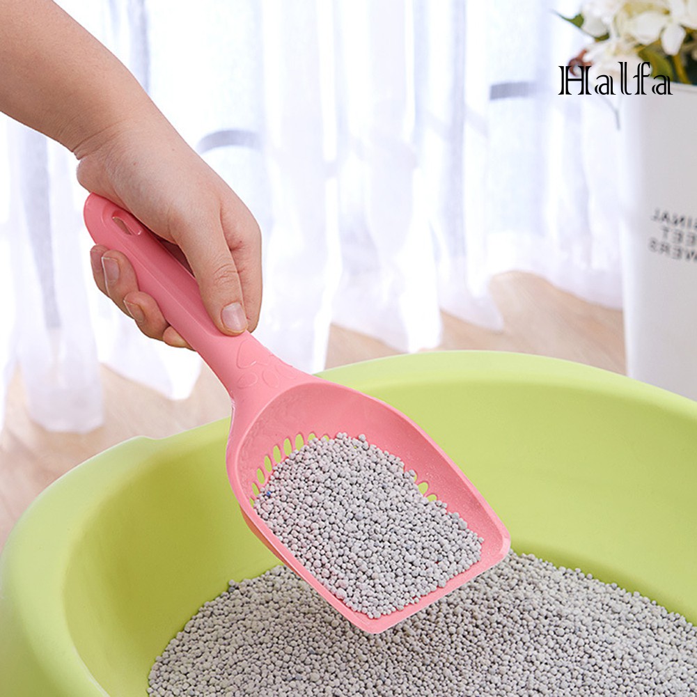 Xẻng xúc cát vệ sinh chất liệu nhựa bền bỉ tiện dụng cho mèo