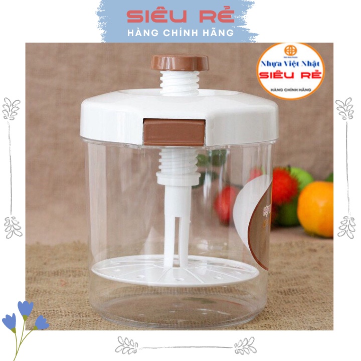 Hộp muối dưa cà Việt Nhật 2 size, Hũ muối dưa cà, hành, kim chi, măng ớt, rau củ đa năng nhựa pp an toàn-siêu rẻ