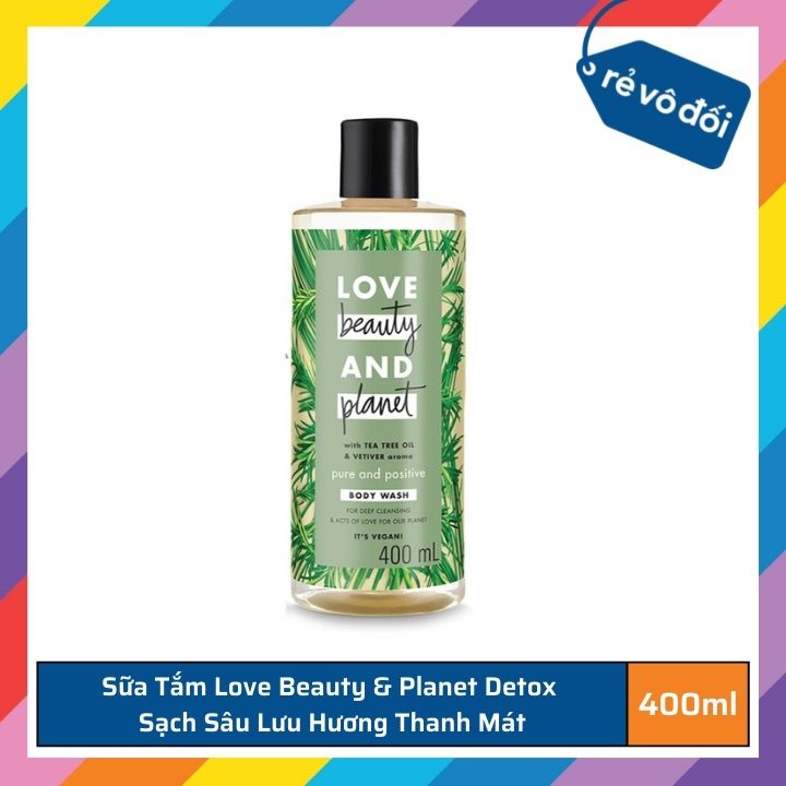 Sữa tắm chiết xuất từ thiên nhiên Love Beauty And Planet 400ml - Thái Lan