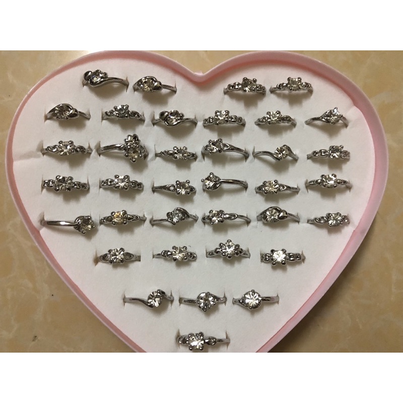 Hộp nhẫn mỹ ký 36 chiếc sáng đẹp nhẫn thời trang 191k