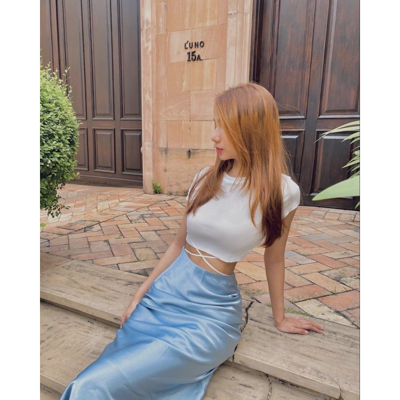 [Mã WASKT304 giảm 15% tối đa 30K đơn 99K] Croptop cột dây chéo eo, croptop mùa hè | BigBuy360 - bigbuy360.vn