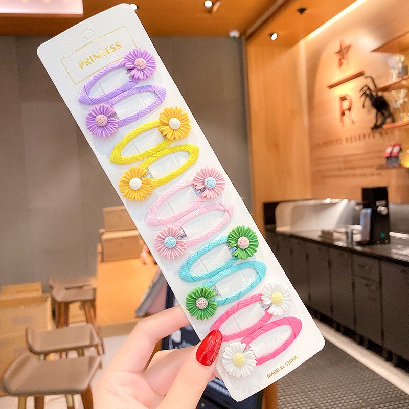 Set 5 cặp kẹp tóc KIDSBOWS dễ thương phong cách công chúa cho bé gái