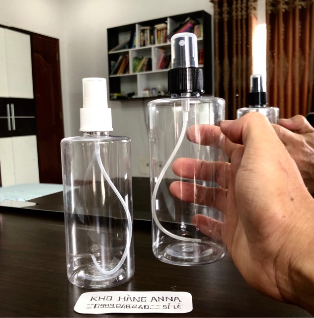 Bình xịt nước  PHUN SƯƠNG - chai  nhựa rỗng trong suốt 100ml 200ml 300ml 500ml xịt tưới, xịt tóc, xịt nước hoa