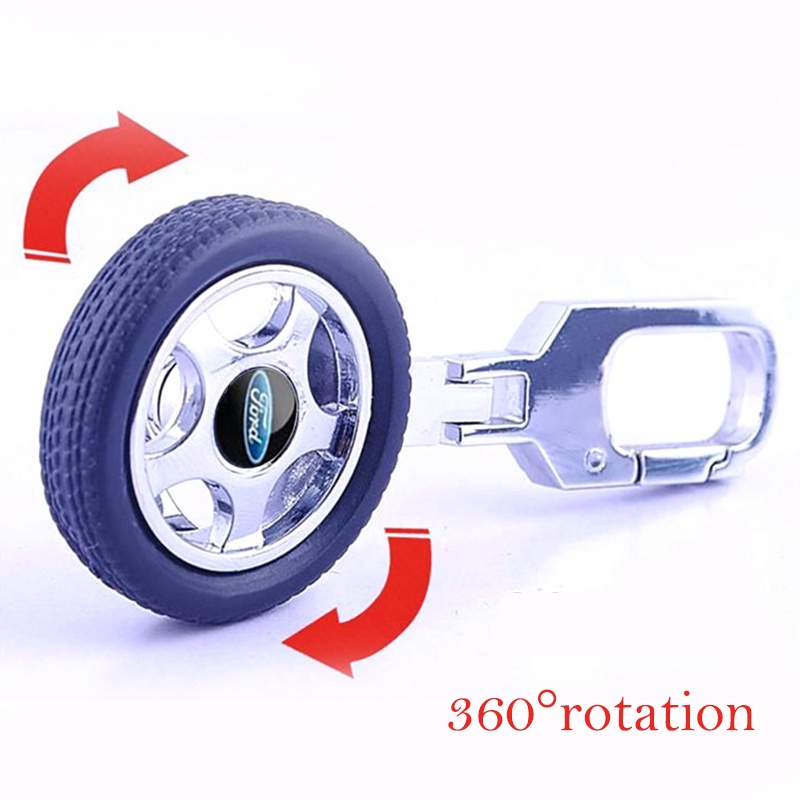 Móc Khóa Kim Loại Hình Logo Xe Hơi Ford