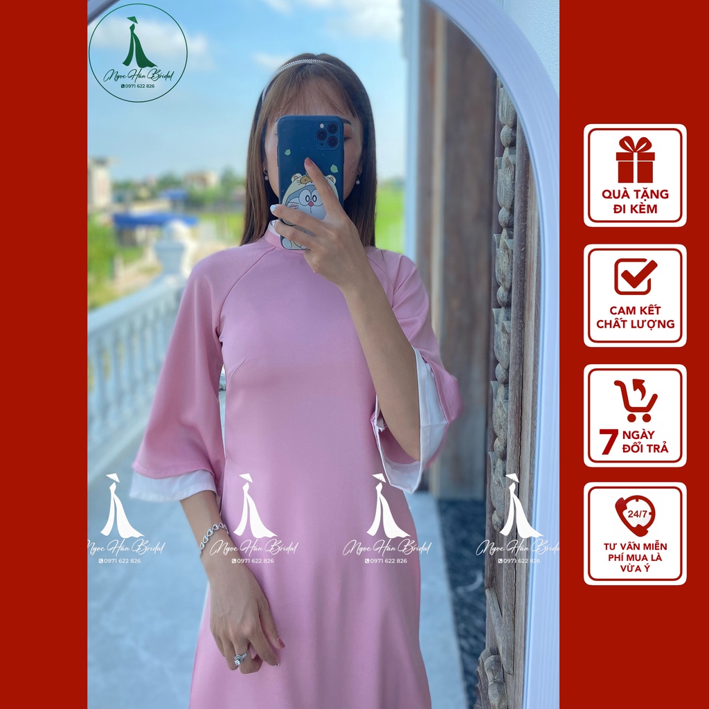 Áo Dài Cách Tân Nữ Dáng Suông Tay Loe TK17H