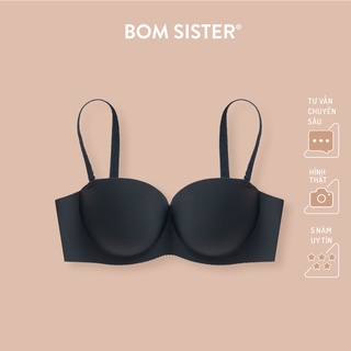 Áo lót mút vừa su đúc cup ngang không gọng màu trơn nâng ngực tự nhiên BOM SISTER A053