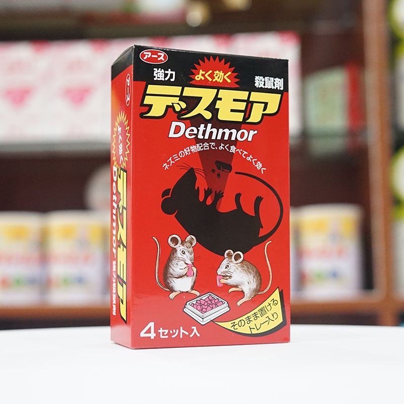 Thuốc viên diệt chuột Dethmor Hộp 4 vỉ - Nội Địa Nhật Bản