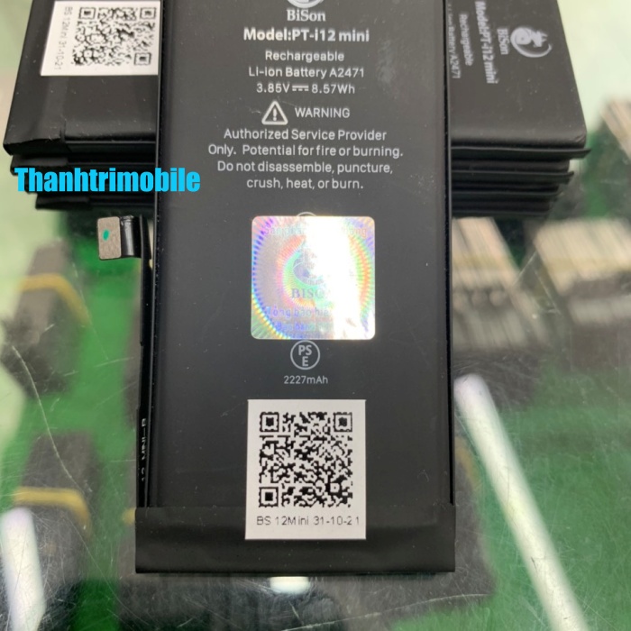 Pin 12-Mini Bison dung lượng 2227mAh