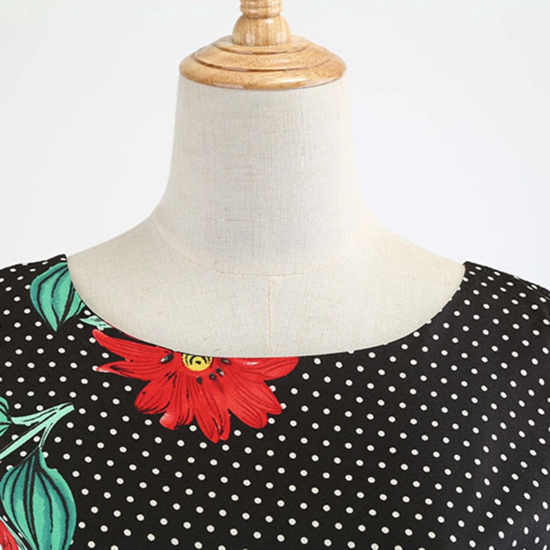 Đầm Xòe 50s Họa Tiết Hoa Vintage Cho Nữ | BigBuy360 - bigbuy360.vn