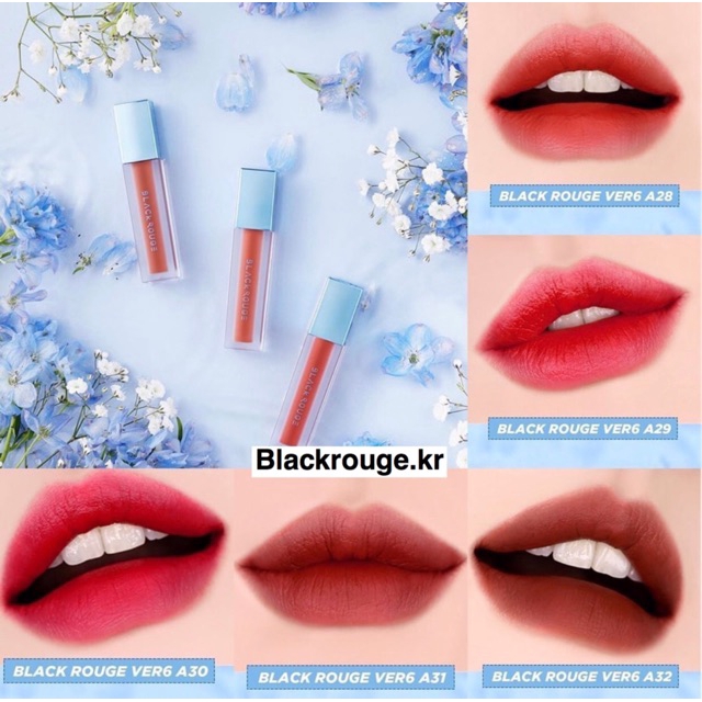 Son Kem Lì Black Rouge Air Fit Velvet Lip Tint [Ver5 + Ver 6 Blueming garden]