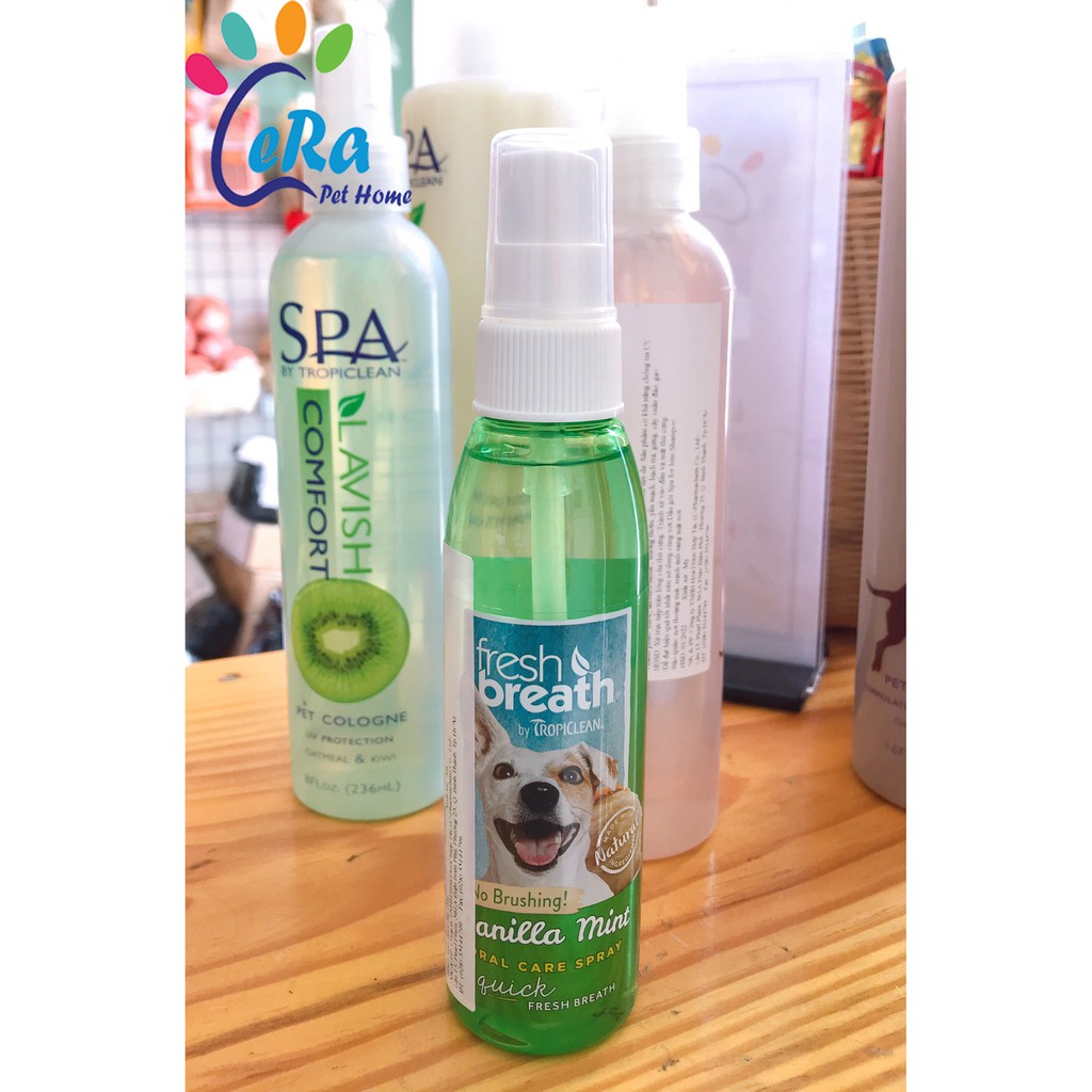 Xịt Thơm Miệng Cho Chó Vị Vani Bạc Hà - Vani Bạc Hà 118ml