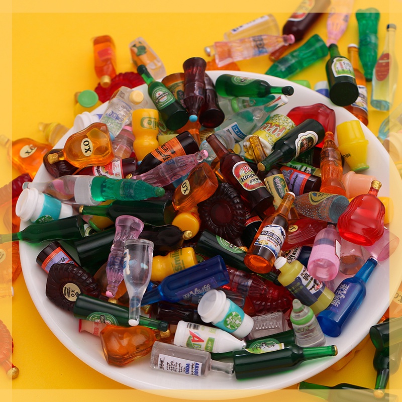 Set 20 Chai Kem Bằng Nhựa Resin Dùng Làm Trang Sức DIY