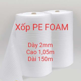 [ Tặng 2 cuộn băng dính ] Xốp PE foam dày 2mm chuyên đóng hàng dễ vỡ - Xốp lì
