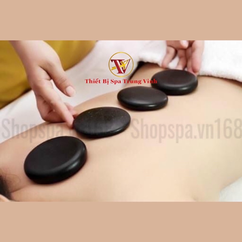 Đá nóng massage oval 8x6 và 8x8cm