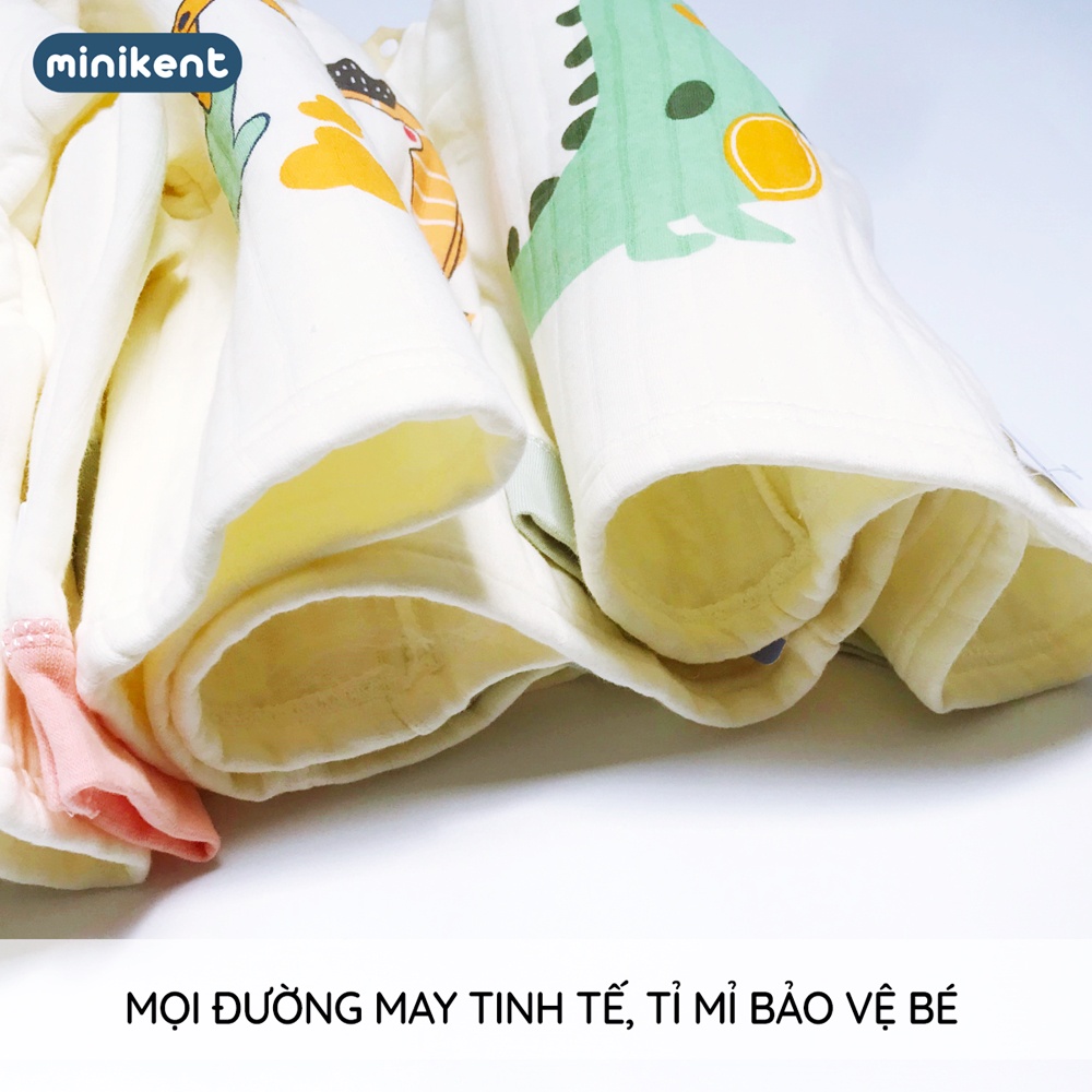 Bộ Chần Bông Ba Lớp Cạp Cao Mềm Mại Ấm Áp Cho Bé 9-16kg