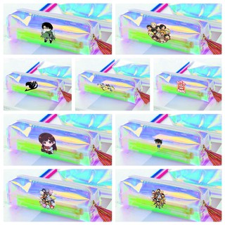 Hộp bút trong hologram in hình FAIRY TAIL DỊCH VỤ THUÊ BẠN GÁI KANOJO CONAN CÔ EM GÁI HAI MẶT ATTACK ON TITAN ANIME