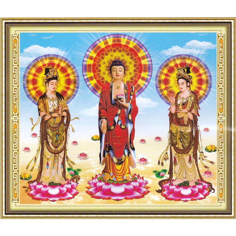 Tranh Đính Đá Phật, Chúa