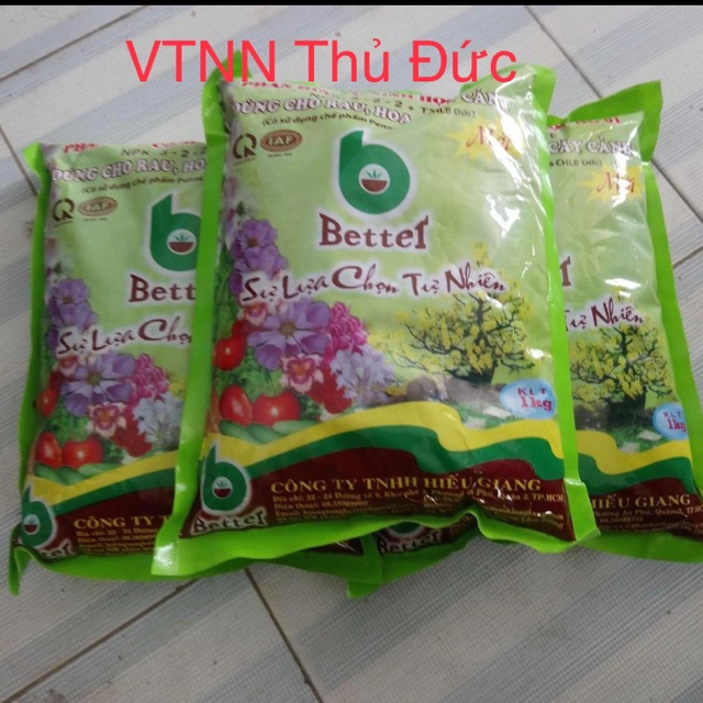 Phân hữu cơ sinh học better 3 gói.
