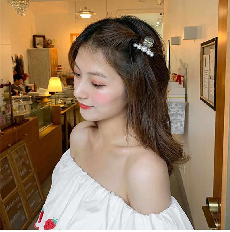 Kẹp Tóc Đính Ngọc Trai Giả Thời Trang Dành Cho Nữ