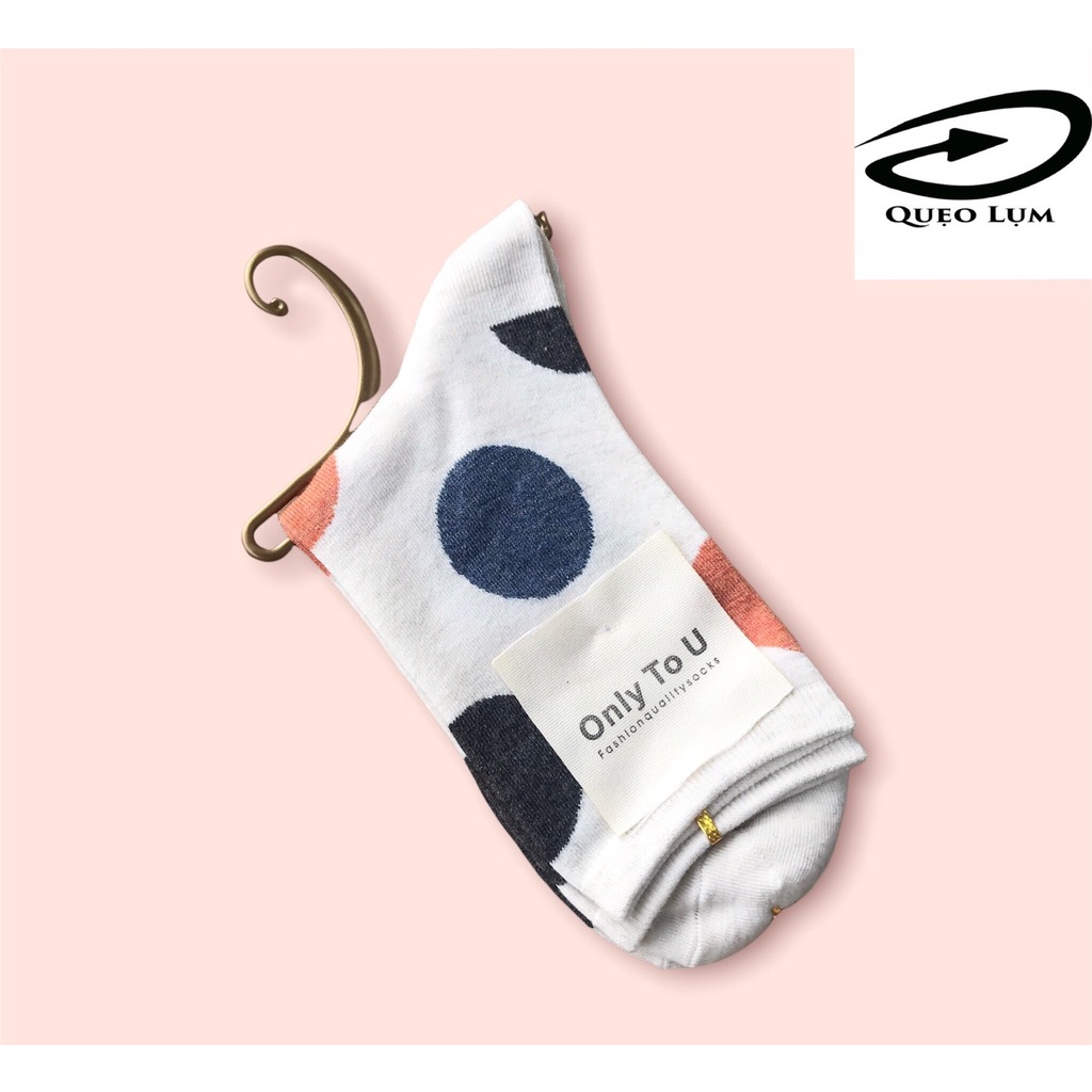 Tất (vớ) nữ họa tiết chấm bi nhiều màu