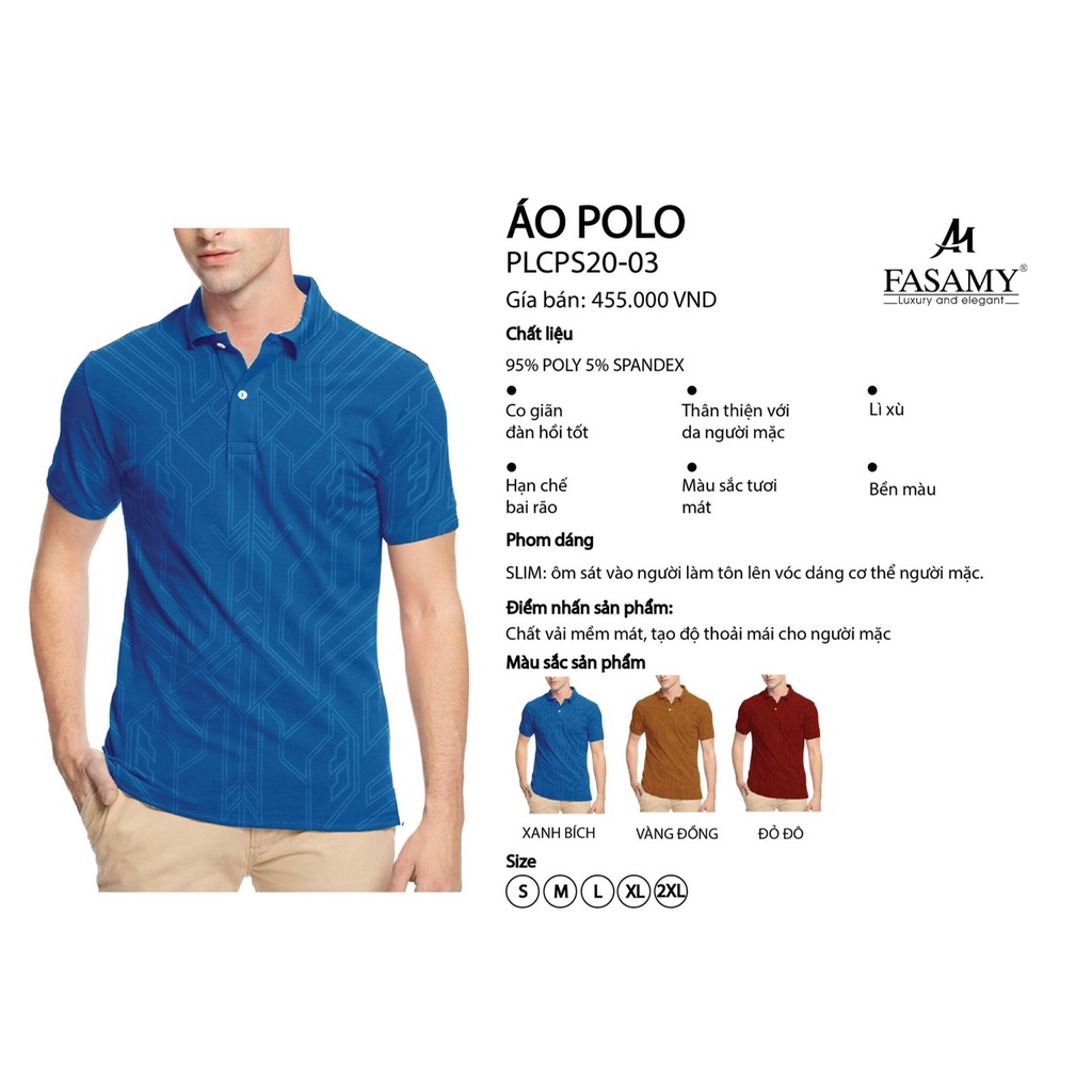 Áo Polo nam Fasamy 20-03