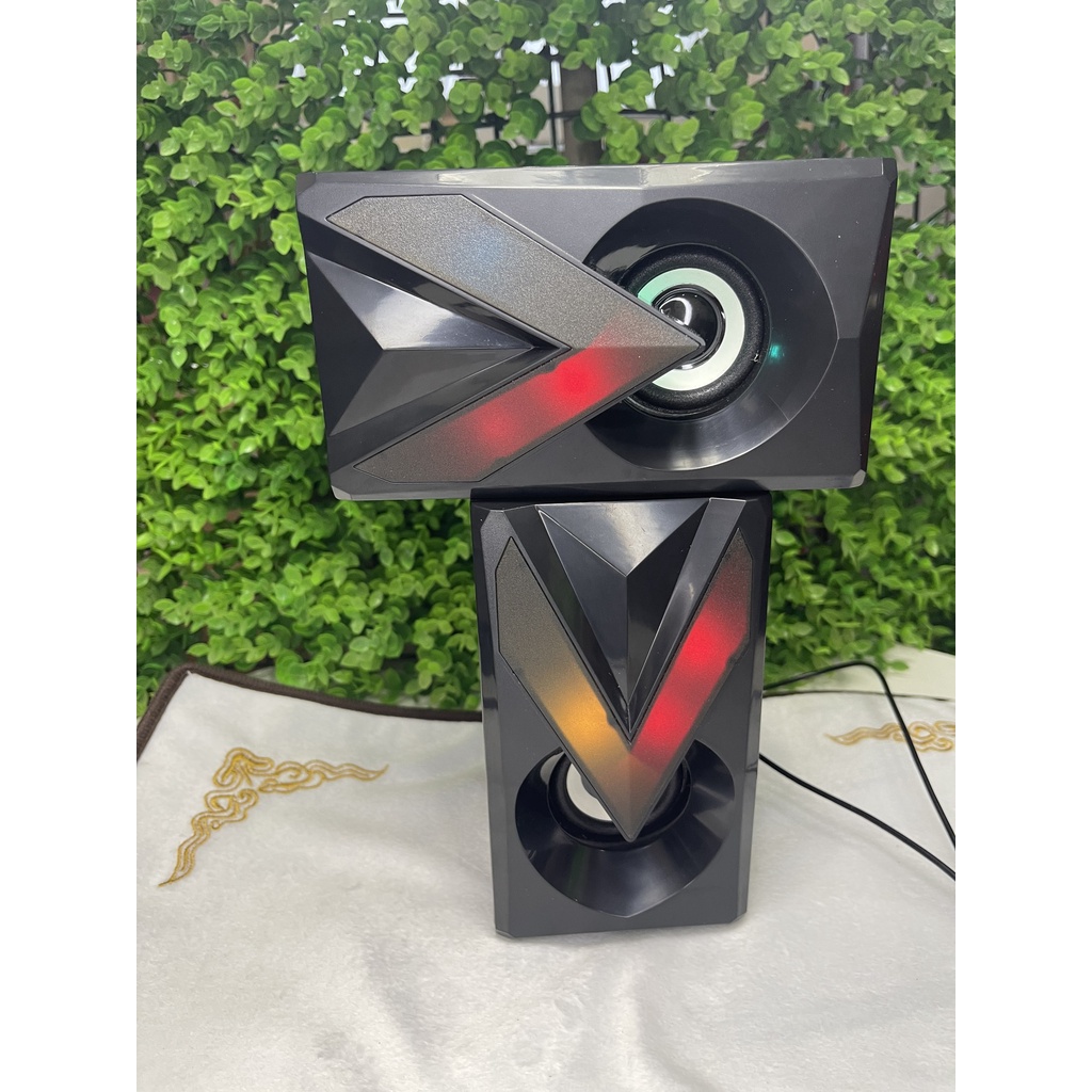 Loa Máy Vi Tính SPEAKER 1050 Có Đèn Led, Âm Thanh Hay Sắc Nét, Thiết Kế Sang Trọng Đẹp Mắt, Mang Lại  Âm Thanh Tuyệt Vời