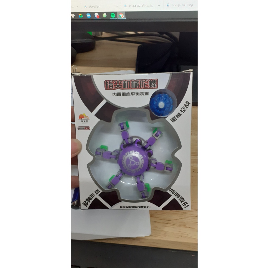 Đồ chơi con quay spinner, Robot biến hình vui nhộn phát triển tư duy cho bé