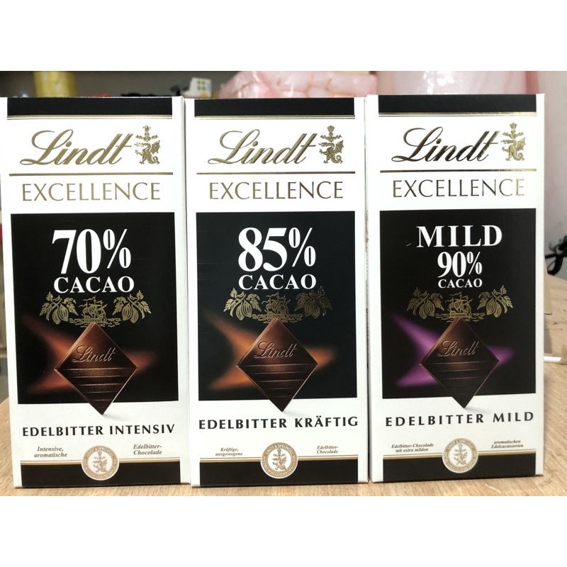 Socola Lindt Excellence 70%,85%,90% (100g)
