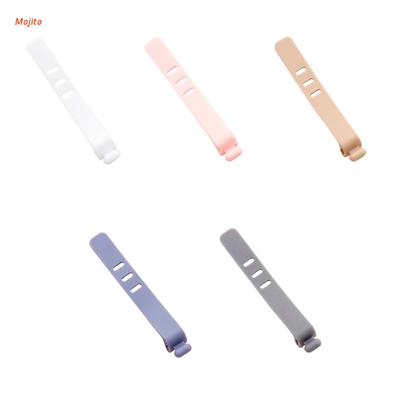 5 Dây buộc giữ cáp sạc/ tai nghe gọn gàng ngăn nắp bằng silicon nhiều tùy chọn