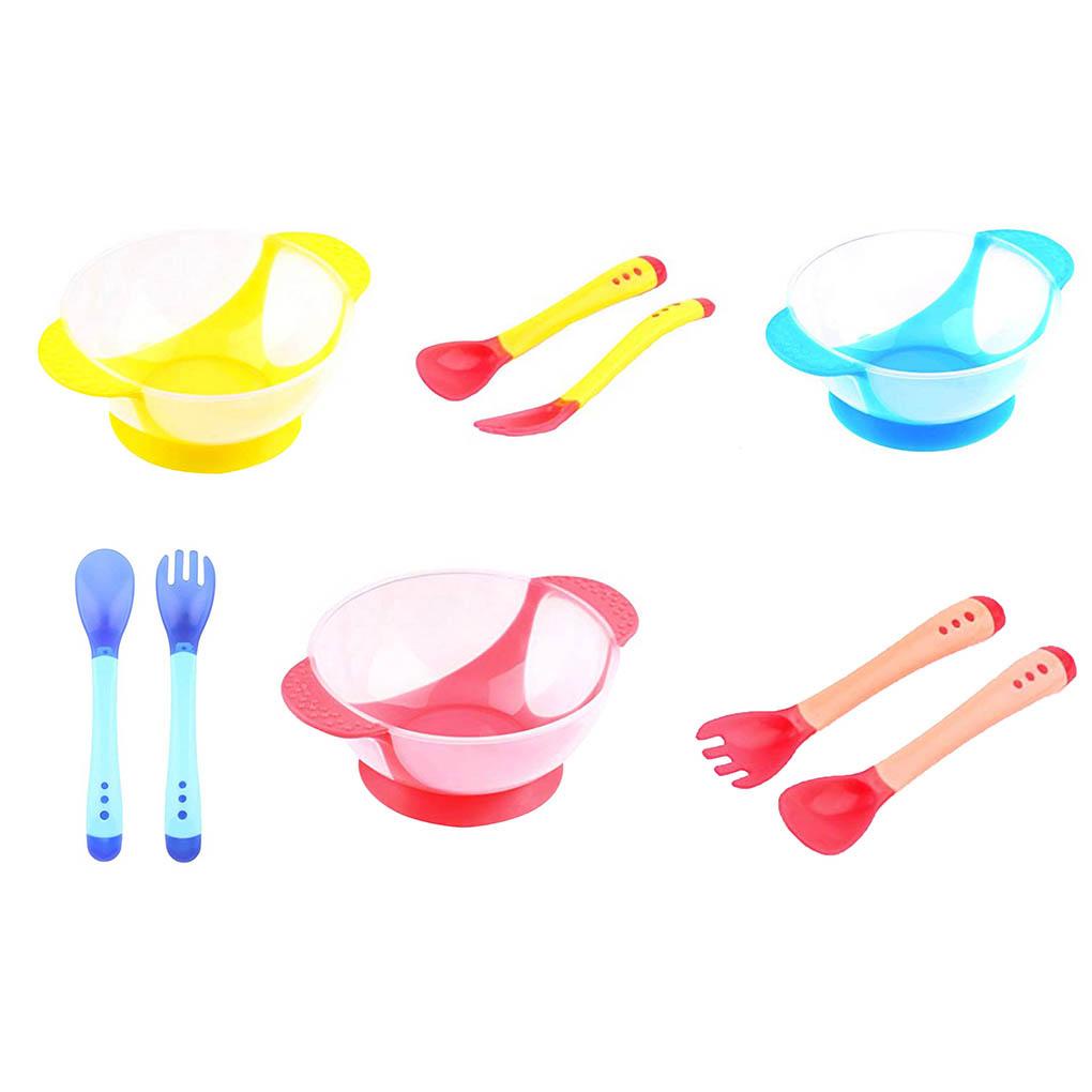 Bộ Muỗng Nĩa Bằng Nhựa Cho Bé Tập Ăn