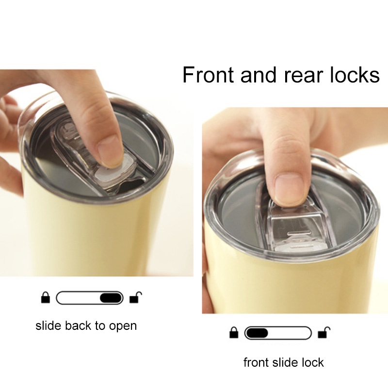 Cốc Uống Nước Hai Lớp Bằng Thép Không Gỉ 20oz Có Ống Hút Tiện Dụng