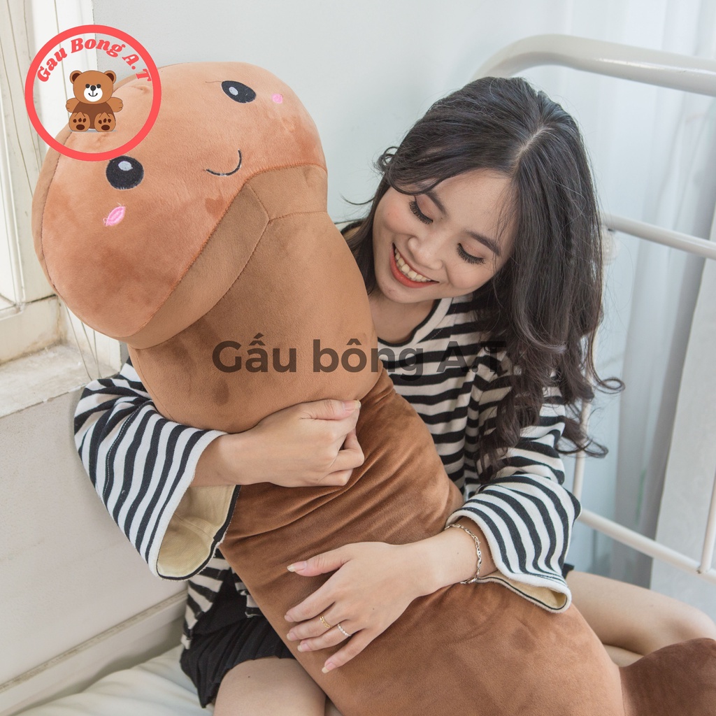 Gấu Bông Con KIU dài 1m2 Siêu To Khủng Lồ-Gối Ôm Con Kiu, thú nhồi bông con Ciu cute, kiu minoso cao cấp