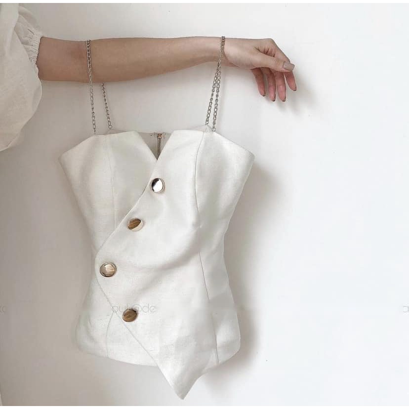 LINH CAVALI - Áo xích hai màu tafta