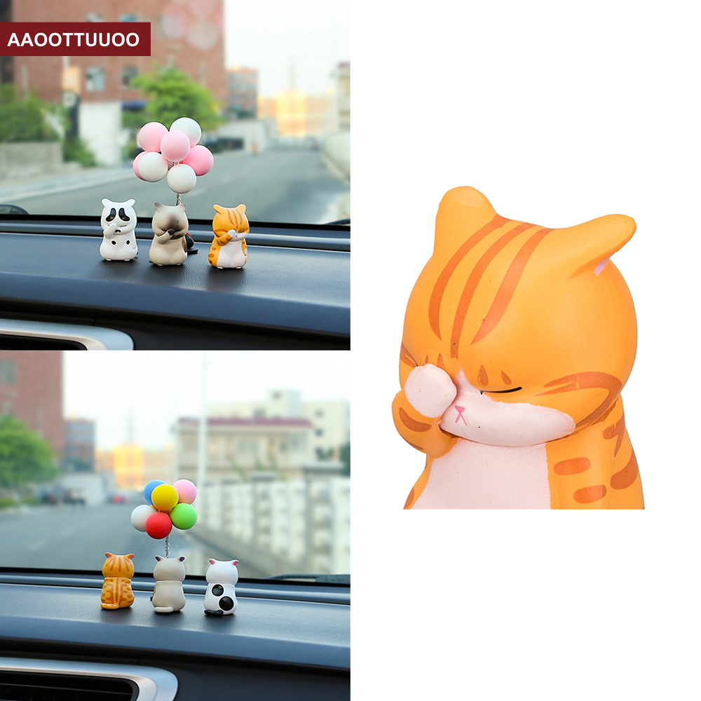 Mèo con nhiều biểu cảm trang trí xe hơi dễ thương