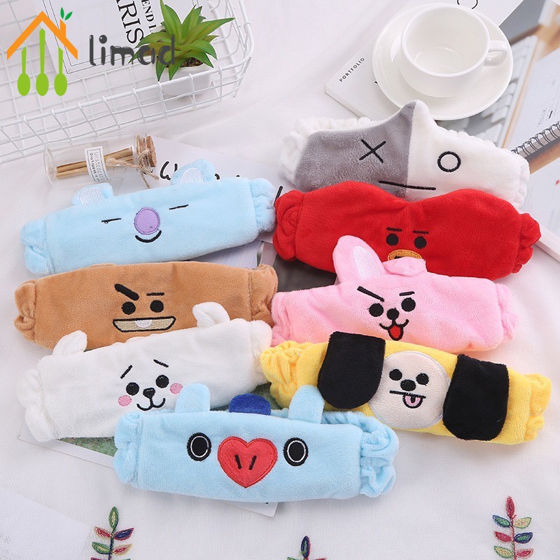 BTS BT21 Băng Đô Cài Tóc rửa mặt Hình Bt21 Dễ Thương